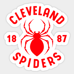 CLEVELAND SPIDERS red Sticker